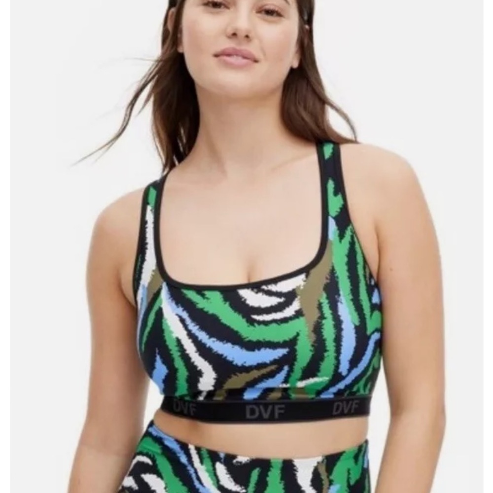 Diane von Furstenberg for Target Zebra Print Bra new